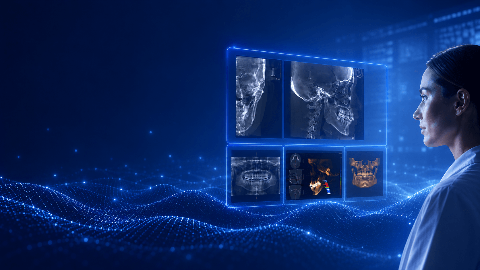 AI-assisted dental imaging workspace